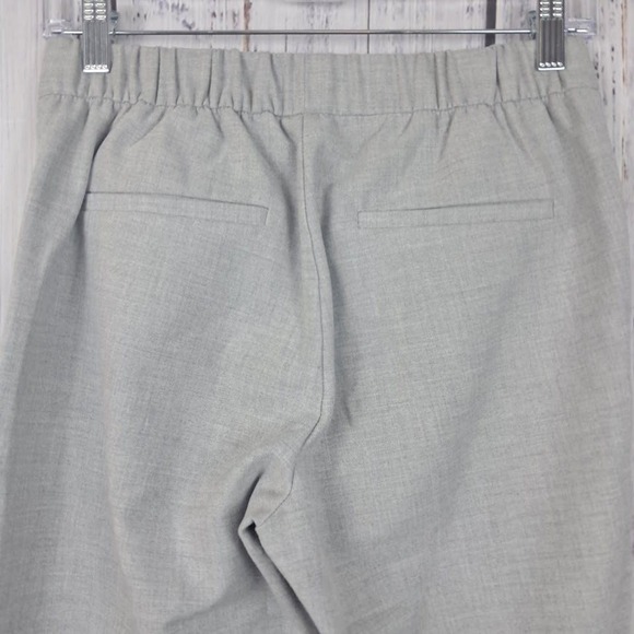 ZARA TRF TRAFALUC XS/S‎ Pull On Ankle Pants Gray Stretch Straight Leg Athleisure - Picture 6 of 7